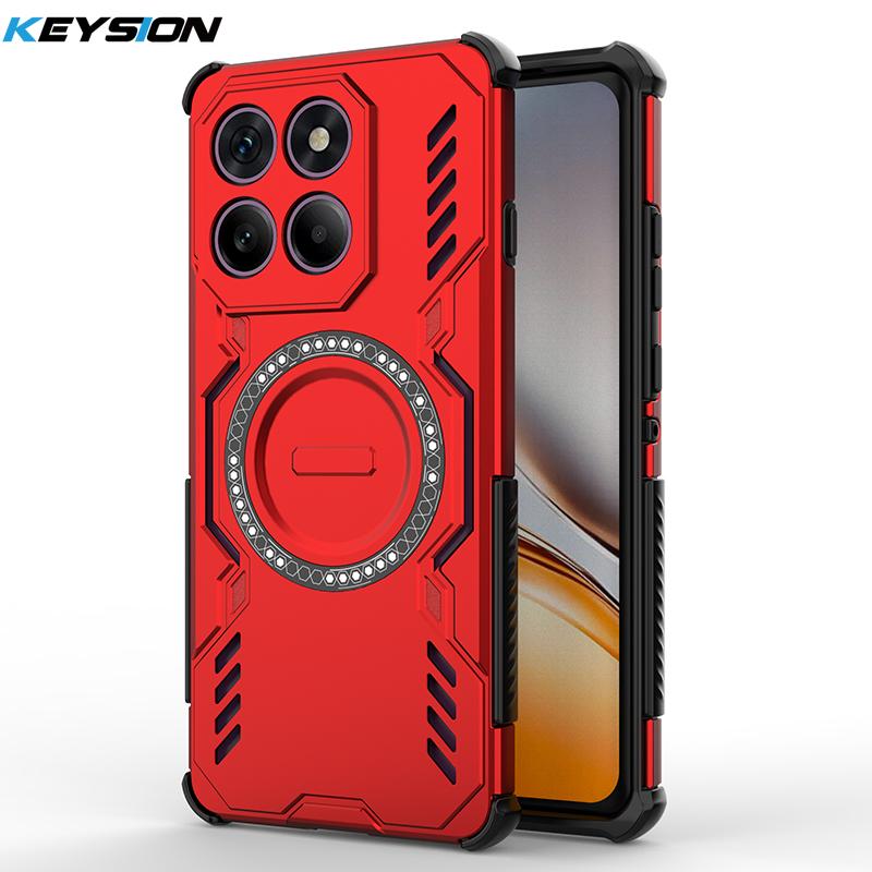 KEYSION Hollow Heat Dissipation Case for Motorola Edge 60 Pro 5G Magnetic Cooling Shockproof Phone Cover for Edge 60 S 60 Fusion