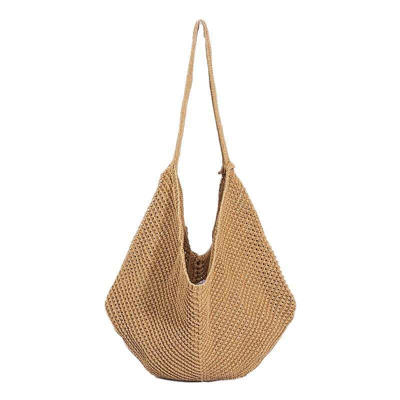 Versatile Hollow Knit Single Shoulder Bag for Travel & Leisure