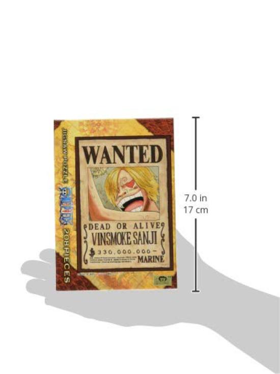 ENSKY Puzzlespiel One Piece Steckbrief 208 Teile "Sanji" (18,2 x 25,7 cm) 208-038