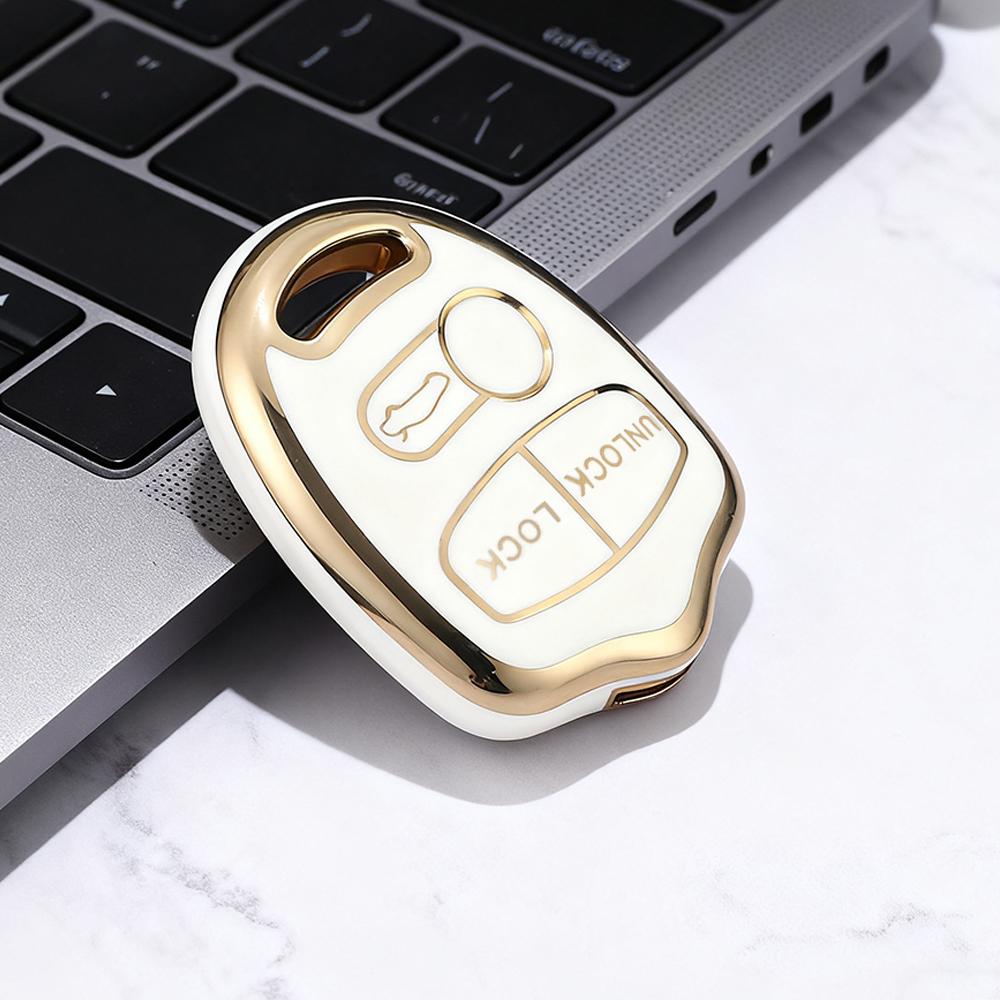 For Mitsubishi Evolution Lancer EX Grandis Outlander Triton Pajero ASX Key Case Cover TPU Shell Fob Holder Keychain Accessories