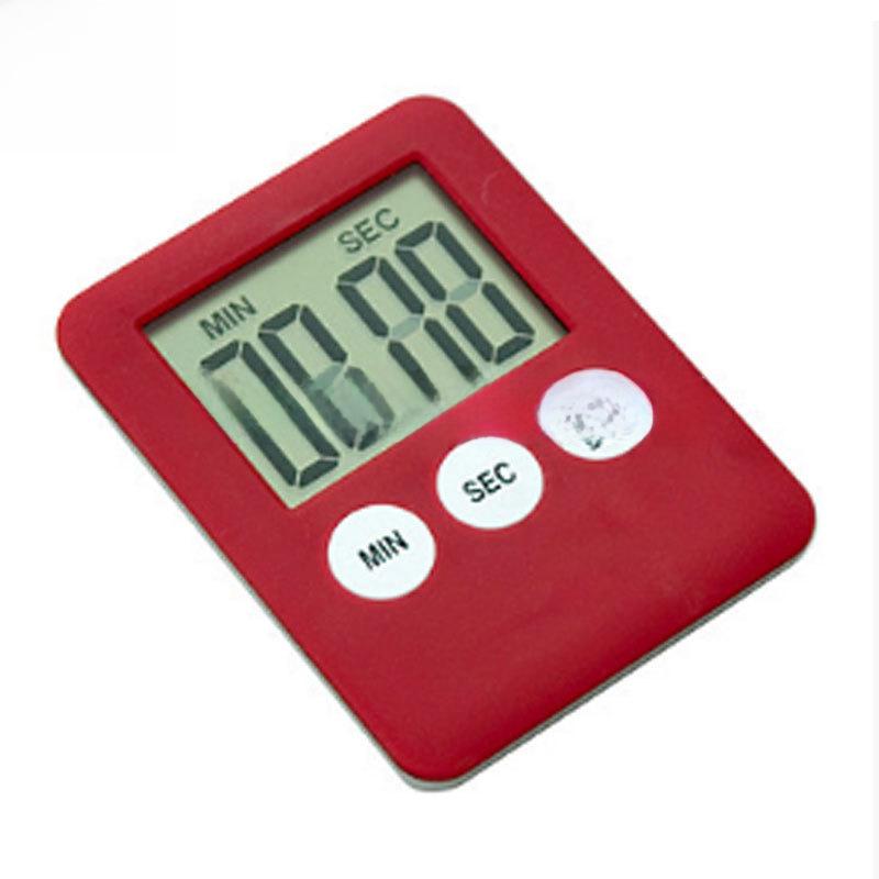 

Ультратонкий кухонный электронный секундомер с обратным отсчетом времени красный
