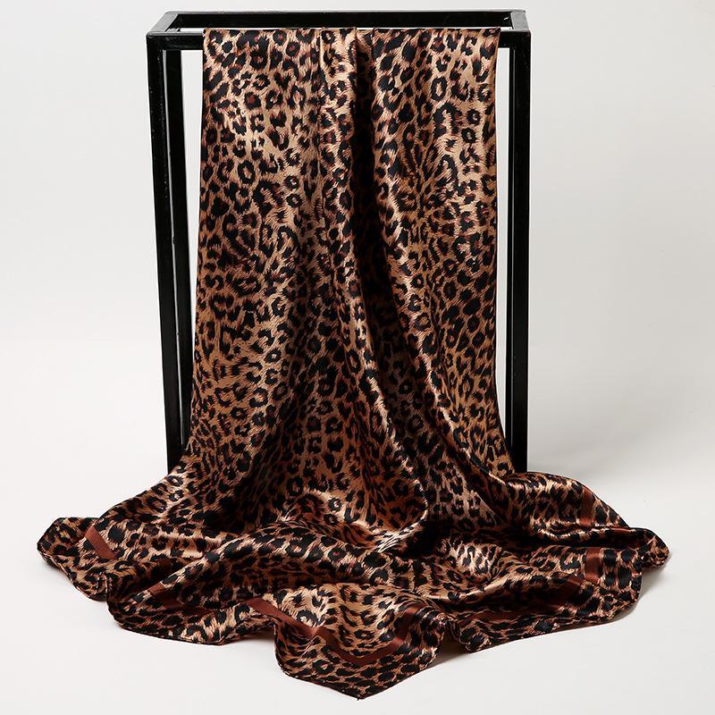 Chinese Style 90 * 90Cm Large Square Scarf Simulation Silk Scarf Scarf Shawl