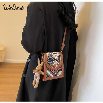 Premium Ethnic Style Small Crossbody Wallet Bag