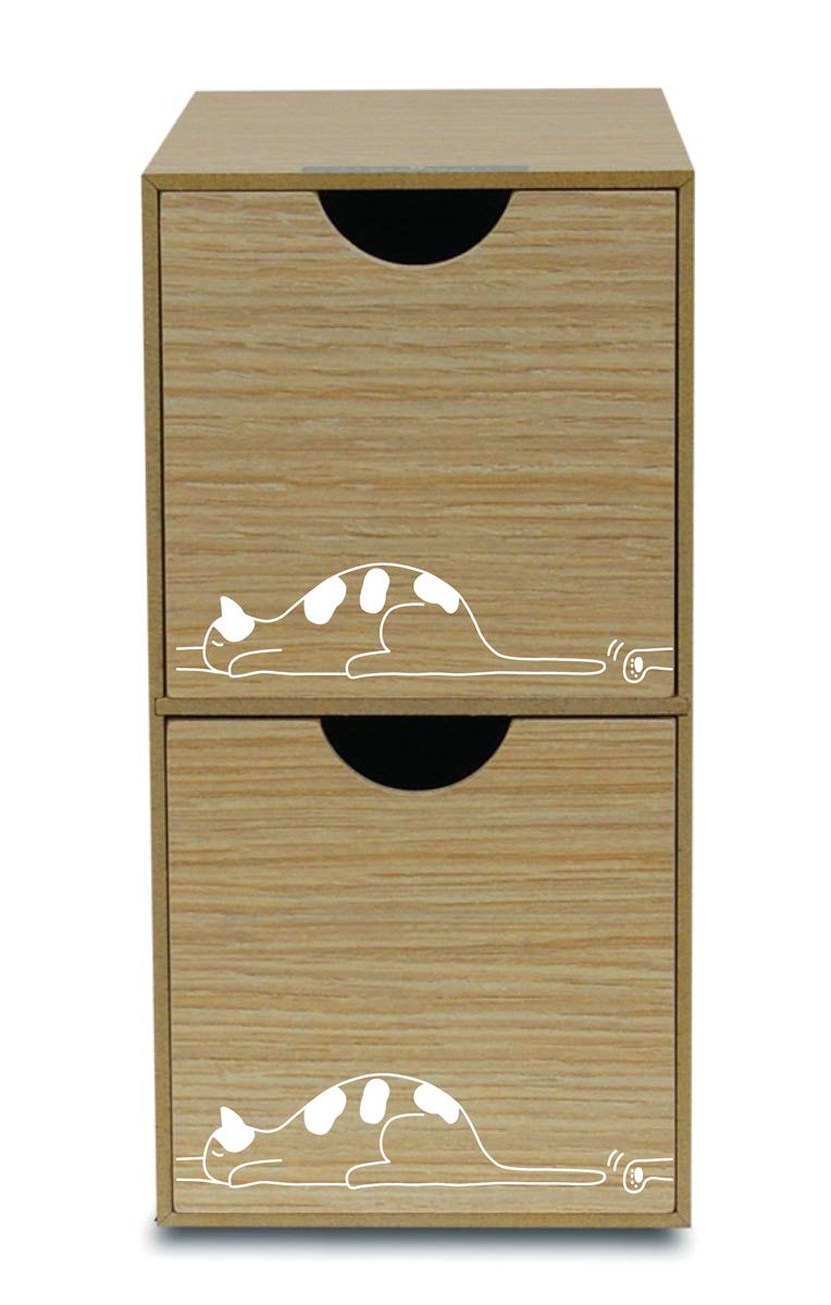 

Tatsucraft Basque SHIPPO Storage Bosk Storage Small Item Storage Case with Cat Document Small Item Desktop Small Item Storage Stationery Office