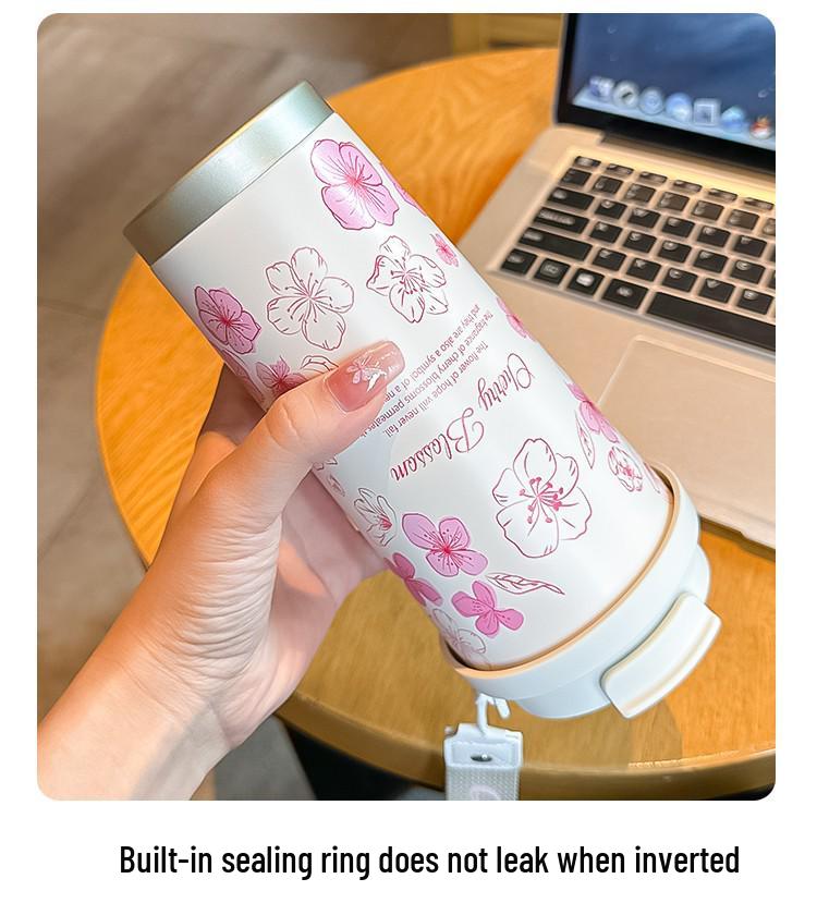 316 Stainless Steel Insulated Coffee Cup with Straw for Men, Women, and Students