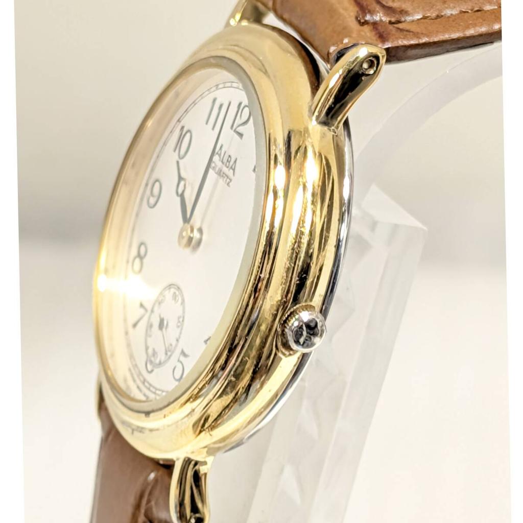 SEIKO ALBA SUCCESS Battery and Strap Working Men's (Boys') Watch, Replaced, Condition, I-07