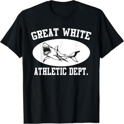T-shirt Requin Blanc - Département Athlétique - T-shirt Requin