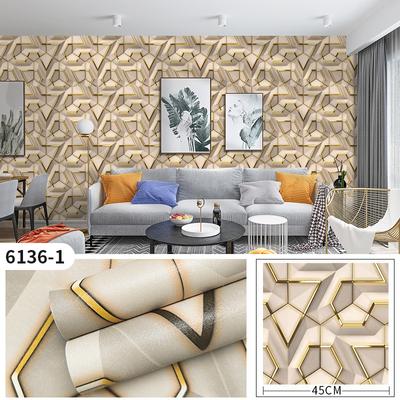 3d geometrische mattierte wasserdichte selbstklebende Tapete Home Tapeten Home Decor Wandaufkleber