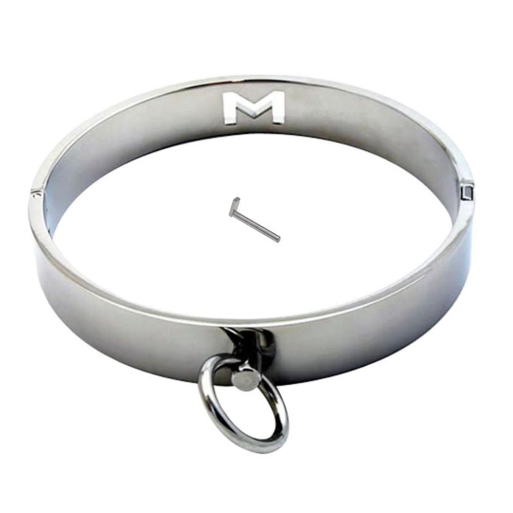 BDSM-Halsband, Metall-Bondage-Halsband, Sklave, 2 Größen, Halsband, Sexsklavin, Rollenspiel-Halskette für Frauen, Zurückhaltung, BDSM-Bondage