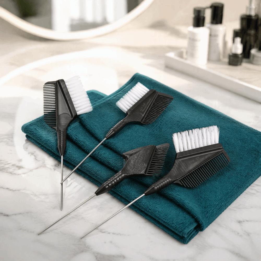 2PCS Dual-Sided Design Hair Dye Applicator Brush Even Color Application Hair Tint Brush Salon Use