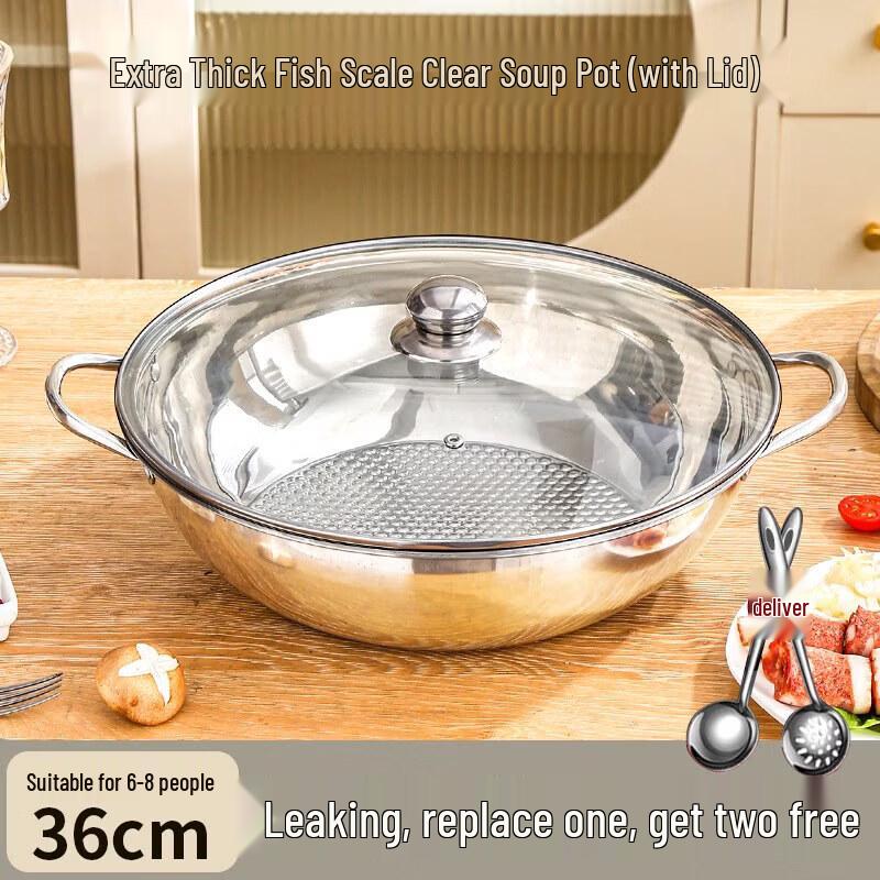 Qiwei Thickened 316 Stainless Steel Multi-Use Pot