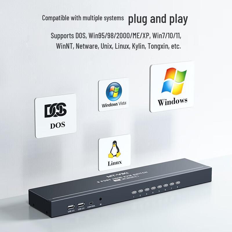 MT-Viki 8-Port HDMI KVM Switch