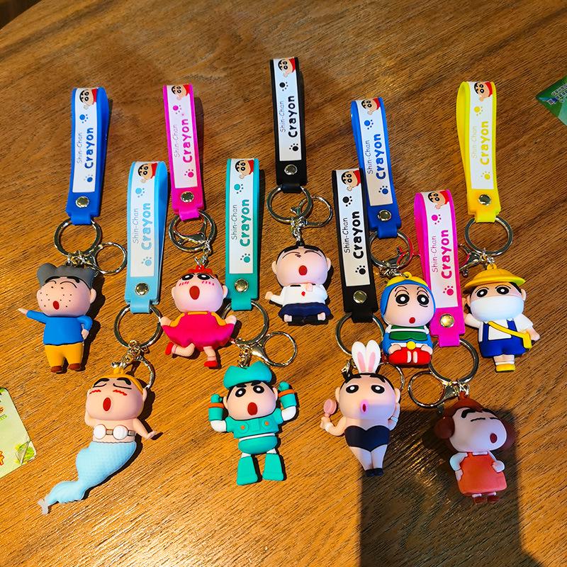 Creative Shin-chan Cartoon Keychain Pendant for Students & Couples