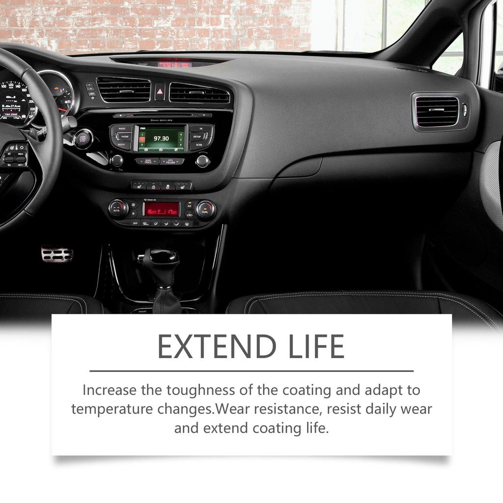 Homonth Automotive Black Plastic Refresher Interior Dashboard Stain Remover Scratch Renovator