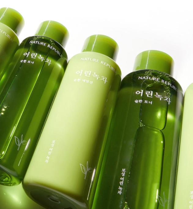 Nature Republic Milder Grüner Tee Toner – 155ml | Koreanischer Beruhigender Toner für Empfindliche Haut
