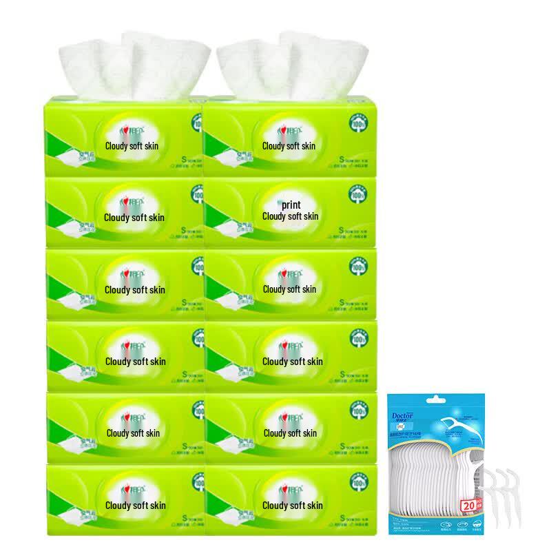 Dr. Dental Floss Picks and Heart-to-Heart Tissues Bundle