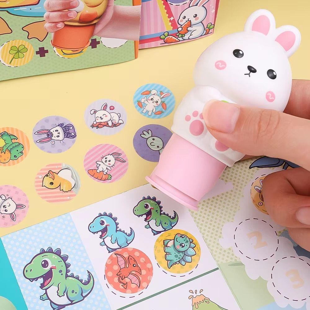 Funny Reward Stickers Toys Set DIY Crafts Children's Seal Toy  Kids Playing Supplies