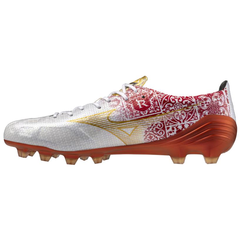 

Mizuno Alpha Comfortable Simple Non-Slip Wear-Resistant Soccer Shoes Unisex Soccer Shoes White Red P1GA2499-04 42