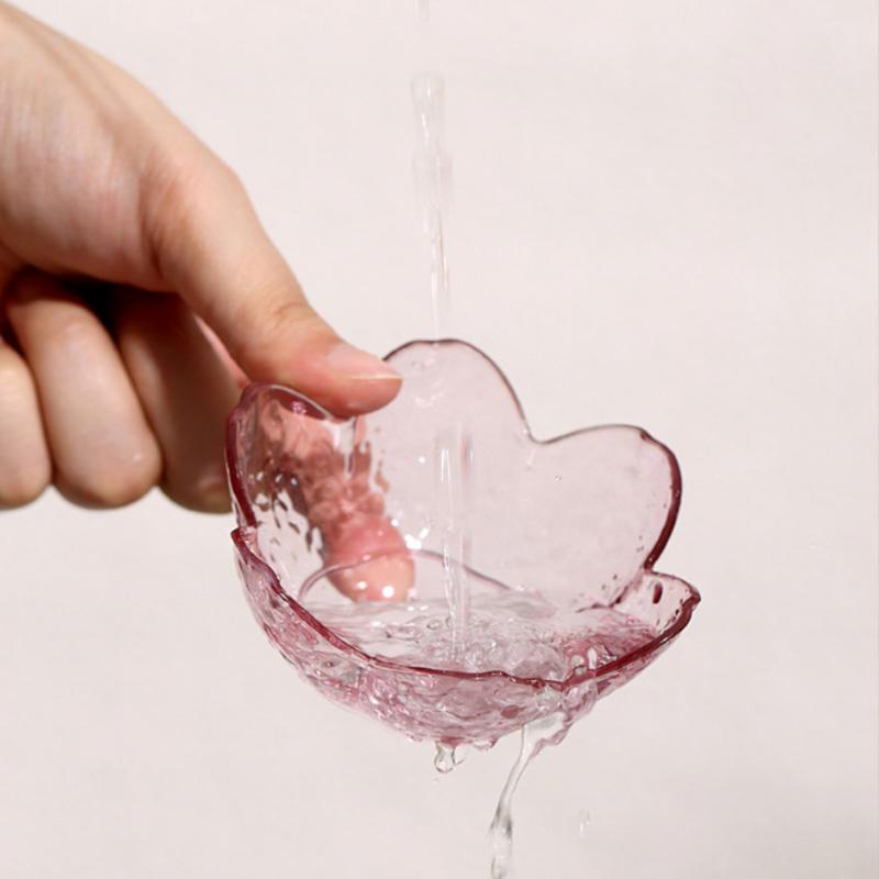 Hammer Pattern Cherry Blossom Sauce Dishes Plastics Seasoning Dish Sauce Bowl Ice Cream Small Dinner Plates Outdoor Tableware