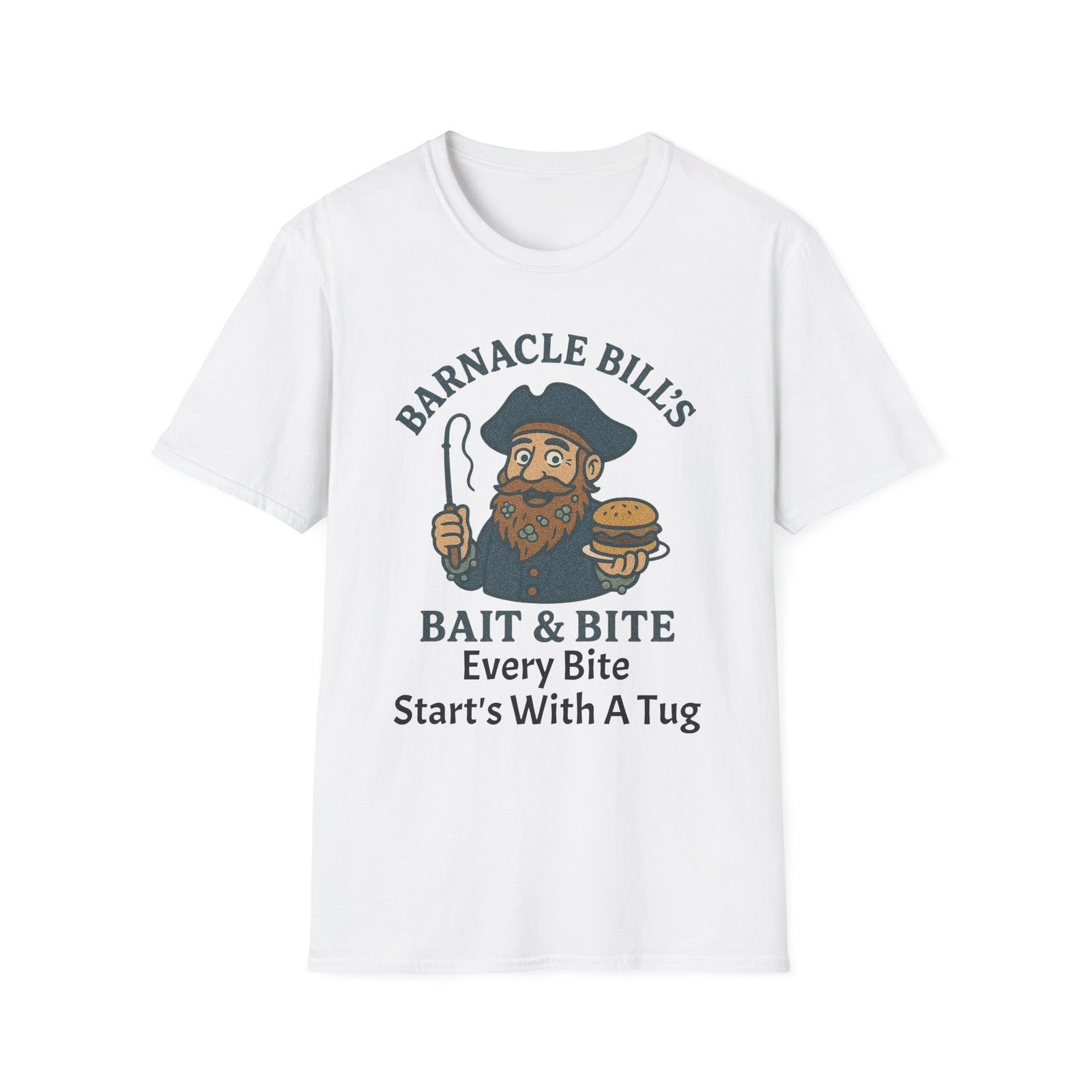Barnacle Bill s Bait & Bite Softstyle T-Shirt - Every Bite starts with a Tug S разноцветный