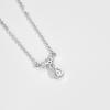 Necklace Women's Four Leaf Grass Ocean Heart Blue Zircon Collar Chain Light Luxury Feel Versatile New Style