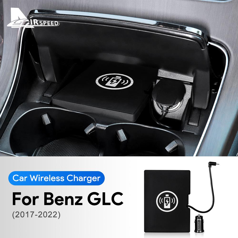 15W Auto-Funkladegerät für Mercedes Benz GLC X253 2019 2020 2021 2022 GLC260 GLC300 GLC43 GLC63 Handy-Ladung
