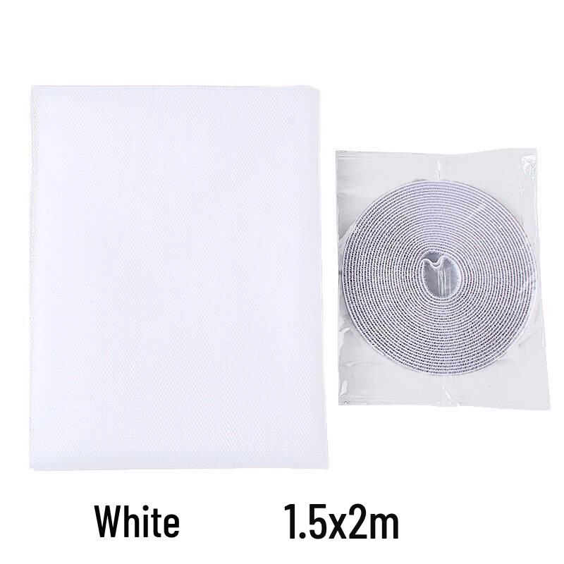 Schwarz & Weiß Selbstklebendes Moskitonetz mit Klettverschluss