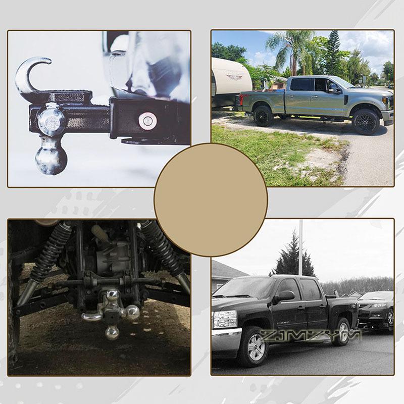 Suport de cuplă pentru remorcă cu trei bile Se potrivește receptorului de 2" Trei dimensiuni de bilă 1-7/8" 2" 2-5/16" Cuplă de remorcare Heavy Duty pentru camionetă SUV
