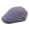Hat Men'S British Season Cotton Beret Solid Color Peaked Cap Outdoor Sun Hat Forward Hat