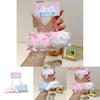 Plush Rabbit And Pillow Keychain With Bow Tie And Nightcap Decor For Cute Bag Accessories