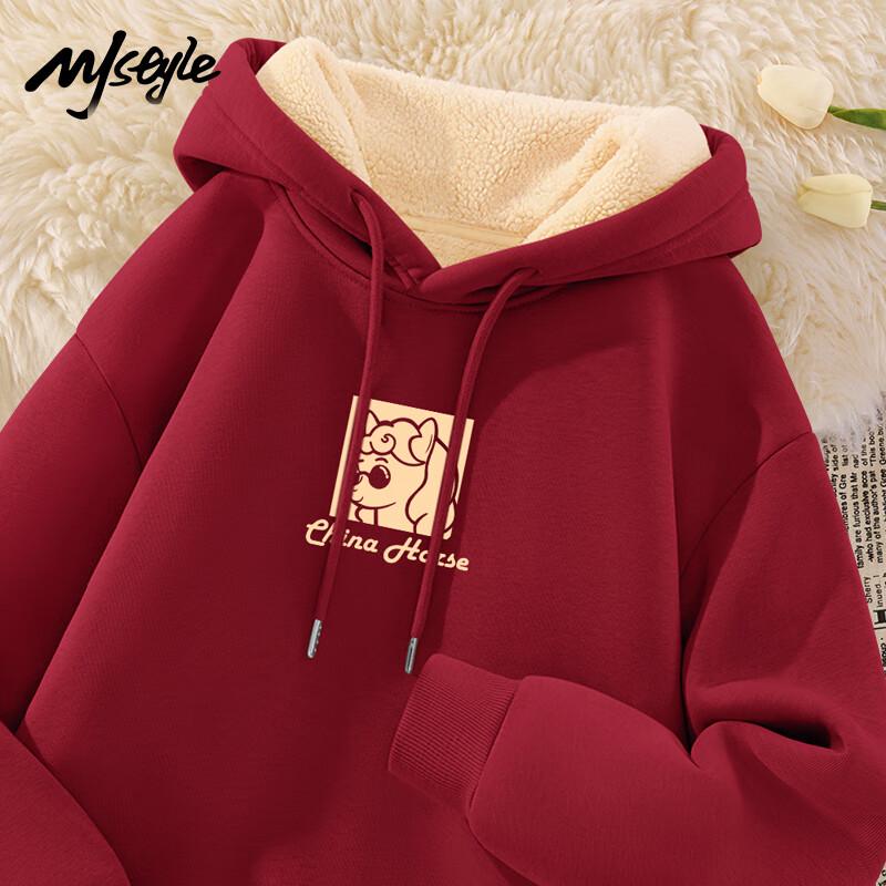 

MJ STYLE Women s Plush Christmas Hoodie 2XL