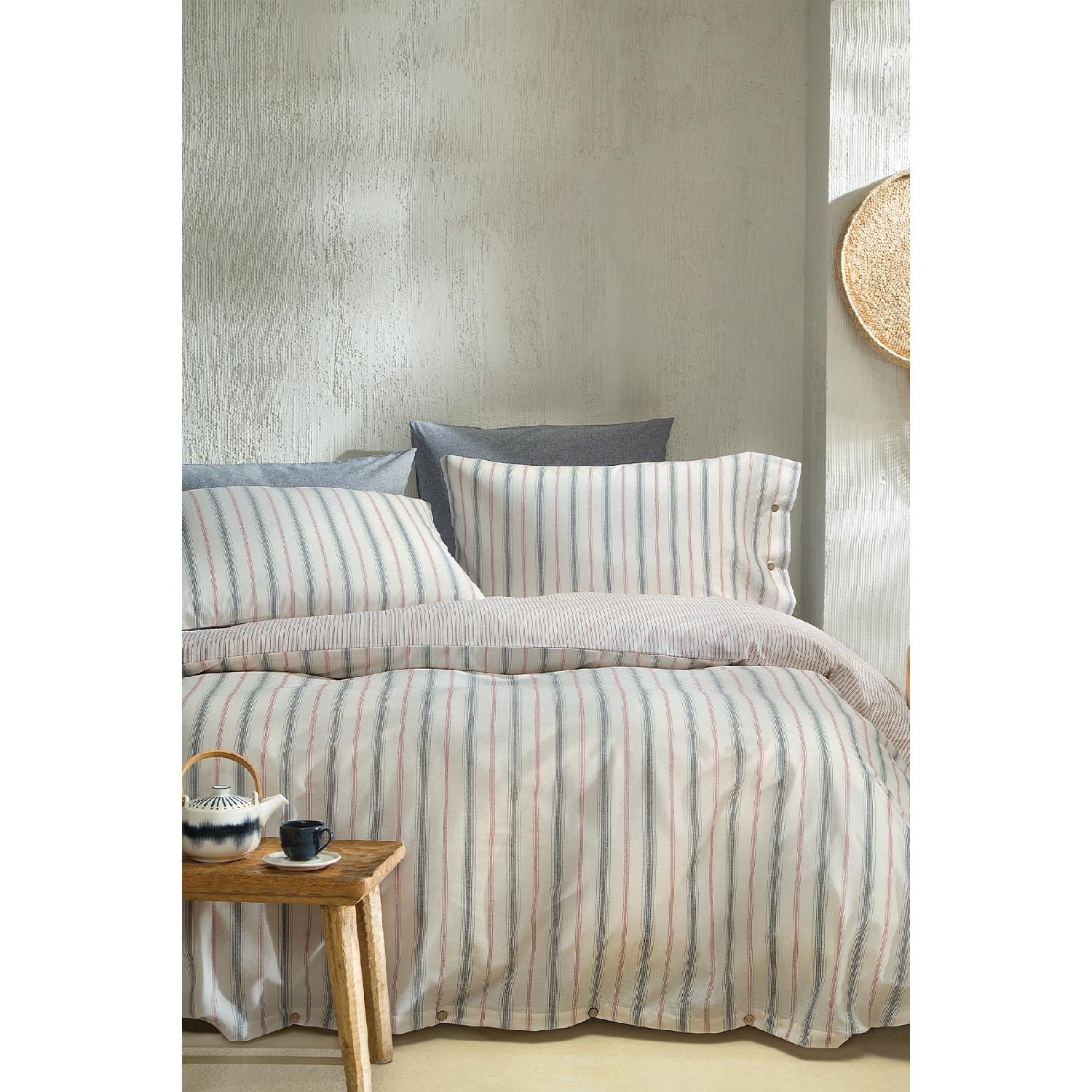 

Комплект пододеяльников Lora, окрашенный в двойную пряжу - индиго