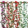 Two-Color Peony Rose Vine with 45 Heads for Air Conditioner Concealment and Soft Decoration