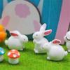 Festive Dollhouse Miniature Accessories Easter Ornaments Set Small Scene Model Collection Garden Animal Rabbit Chick DIY