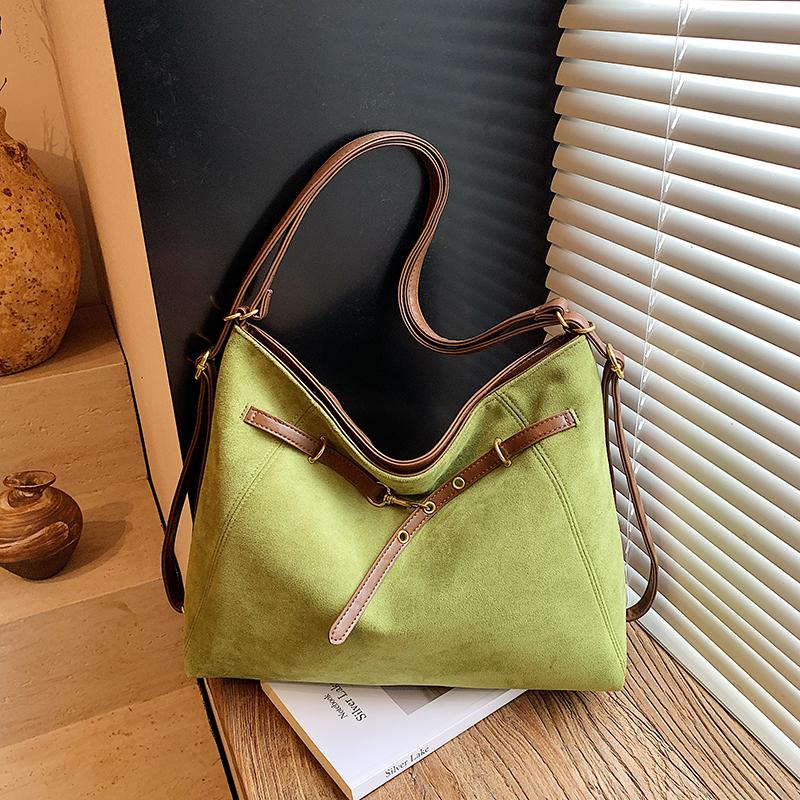 Autumn New Solid Stylish Design Faux Suede & PU Shoulder Bags 2026 High Quality Large Capacity Unique Design Backpacks for Women