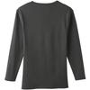 Gunze YV0210P Charcoal Size L Size Men's Undershirt, Gray, (Japan L)