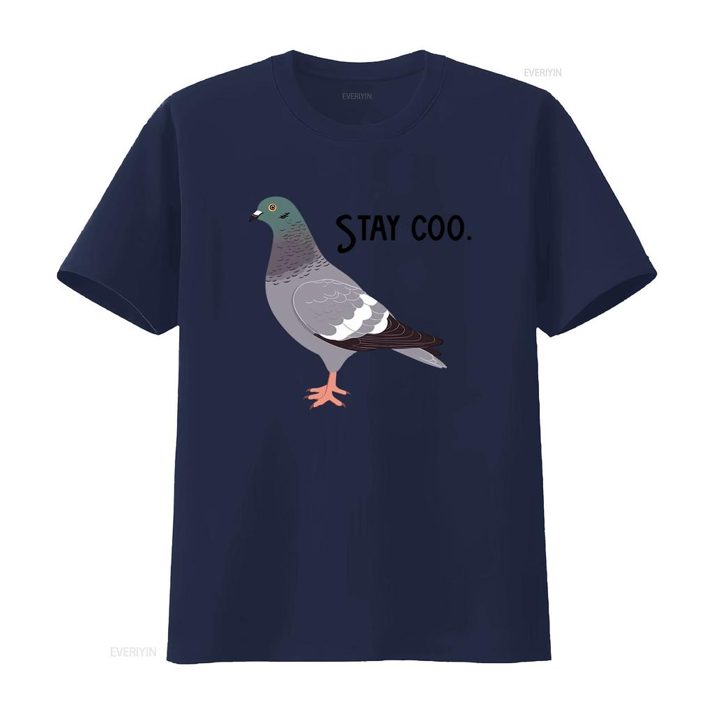 Stay Coo T Shirt Funny Pigeon Cute Bird Silly Meme Saying Cool Birding Motivate Sarcastic Slogan Comical Clothes vintage