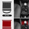 For Seat Ibiza 6l 2003 2004 2005 2006 2007 2008 Real Soft Carbon Fiber Sticker LHD RHD Manual Car Gear Center Console Panel Trim