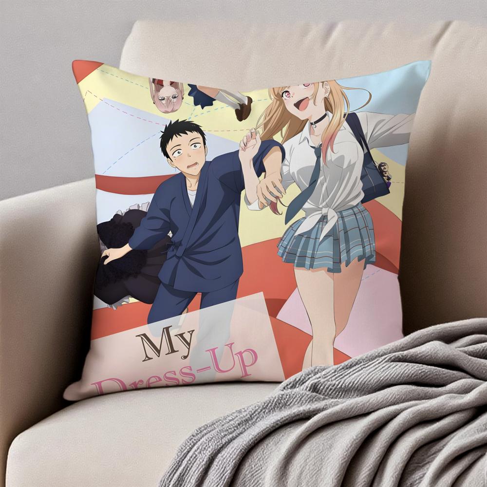 My DDress Up Darling Cuscino Romance Anime Federa Cuscino Antiacaro Cerniera Invisibile Peluche Corto Cuscino per Divano