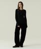 VOYONN Round Neck Woolrayon T-Shirt Black 914
