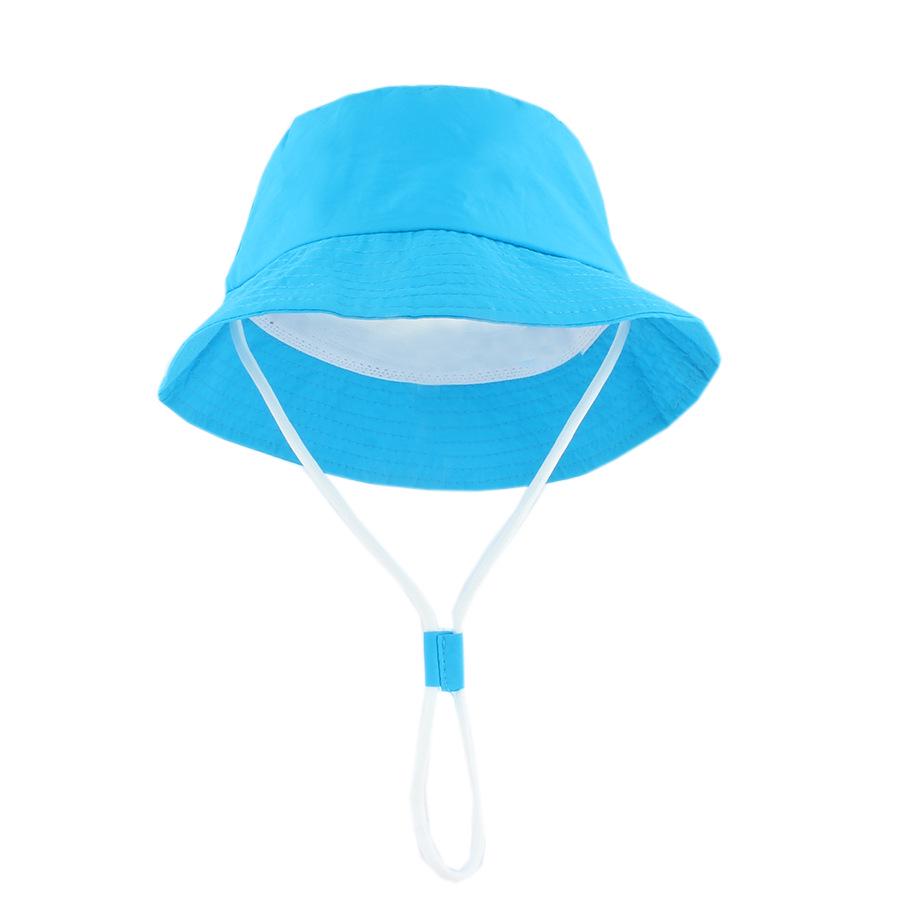 2026 Dziecięcy Kapelusz Przeciwsłoneczny: Szybkoschnący, Oddychający, Kapelusz Bucket na Plaże Wiosna/Lato, Jednolite i Makaronikowe Kolory dla Dzieci w Wieku 0-3 Lat