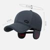 Men's Winter Warm Cap Middle-aged And Elderly Windproof Coldproof Cap Ear Protection Cap Velvet Thick Baseball Cap