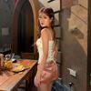 Satin Bowknot Patchwork Bandeau Cami - Sexy Slimming Fishbone Crop Top