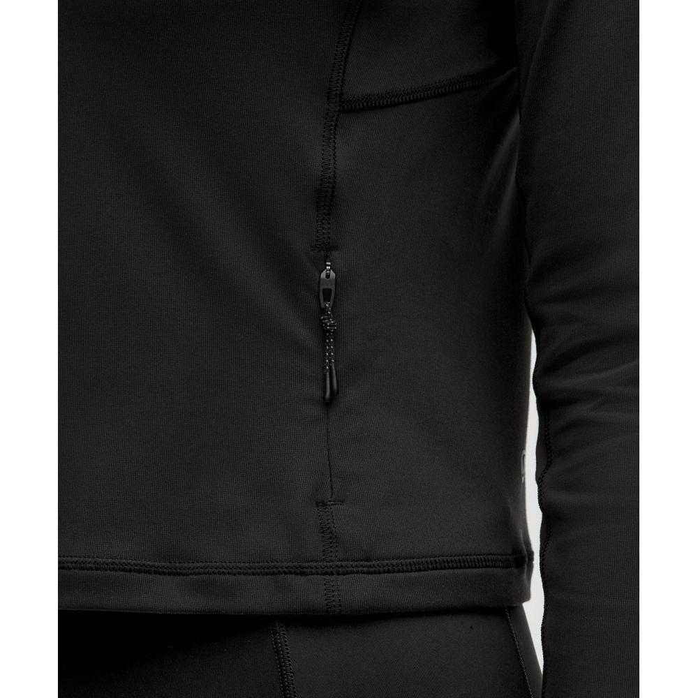 Lullulemon It'S Rulu Crop Half-Zip *Update Blk