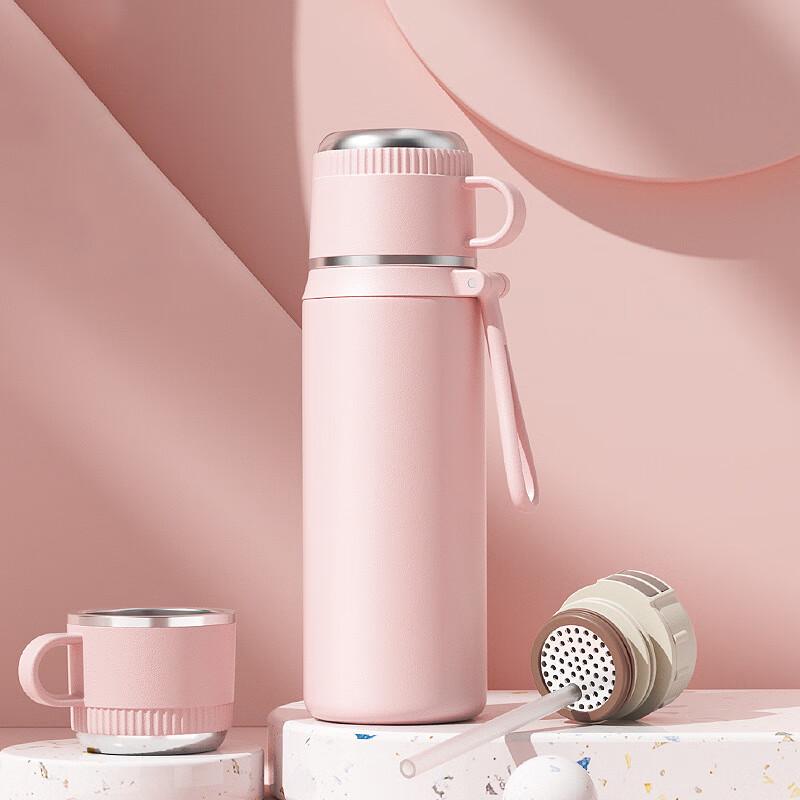 Shangqi Dual-Use Insulated Stainless Steel Straw Bottle