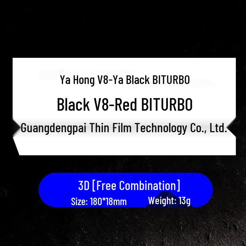 Kompatibilní s emblémem blatníku Mercedes-Benz V8 BITURBO, zadním emblémem s dvojitým přeplňováním, nápisy a samolepkami na auto.