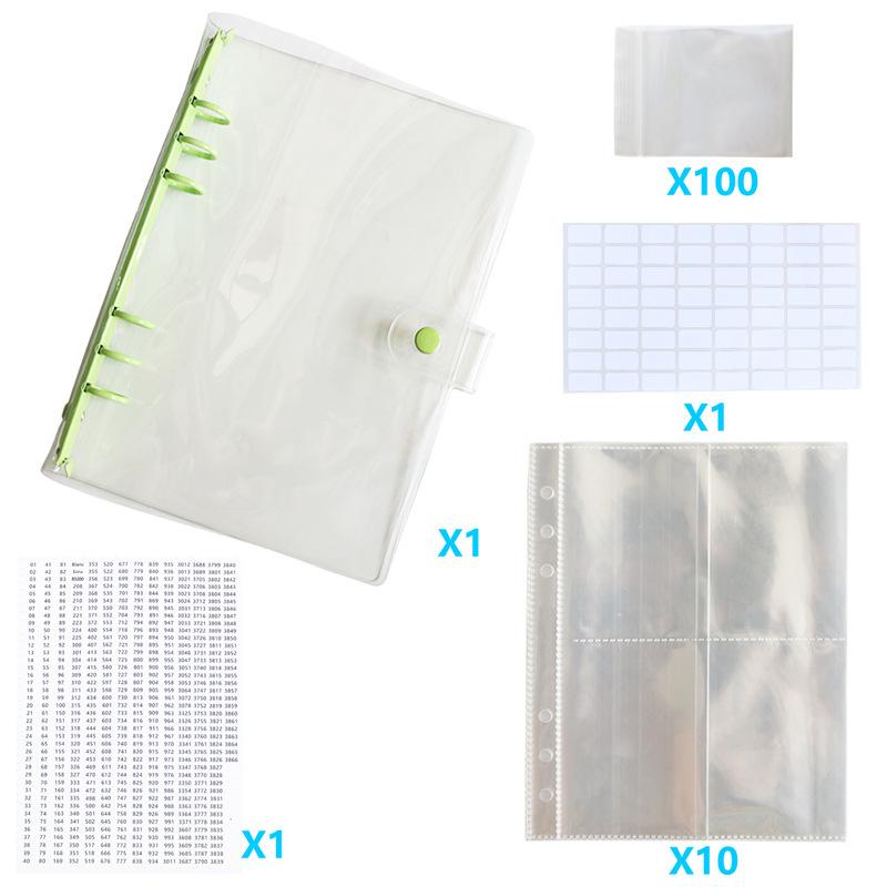 Diamond Painting Storage Album & Tool Kit: DMC447 Color Number Stickers, Self-Sealing Bags