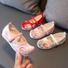 Baby Cloth Shoes Embroidery Ancient China Tang Hanfu Shoes Girls Party Wedding Dance Shoes Slipon Kids Flats Chaussure Enfant