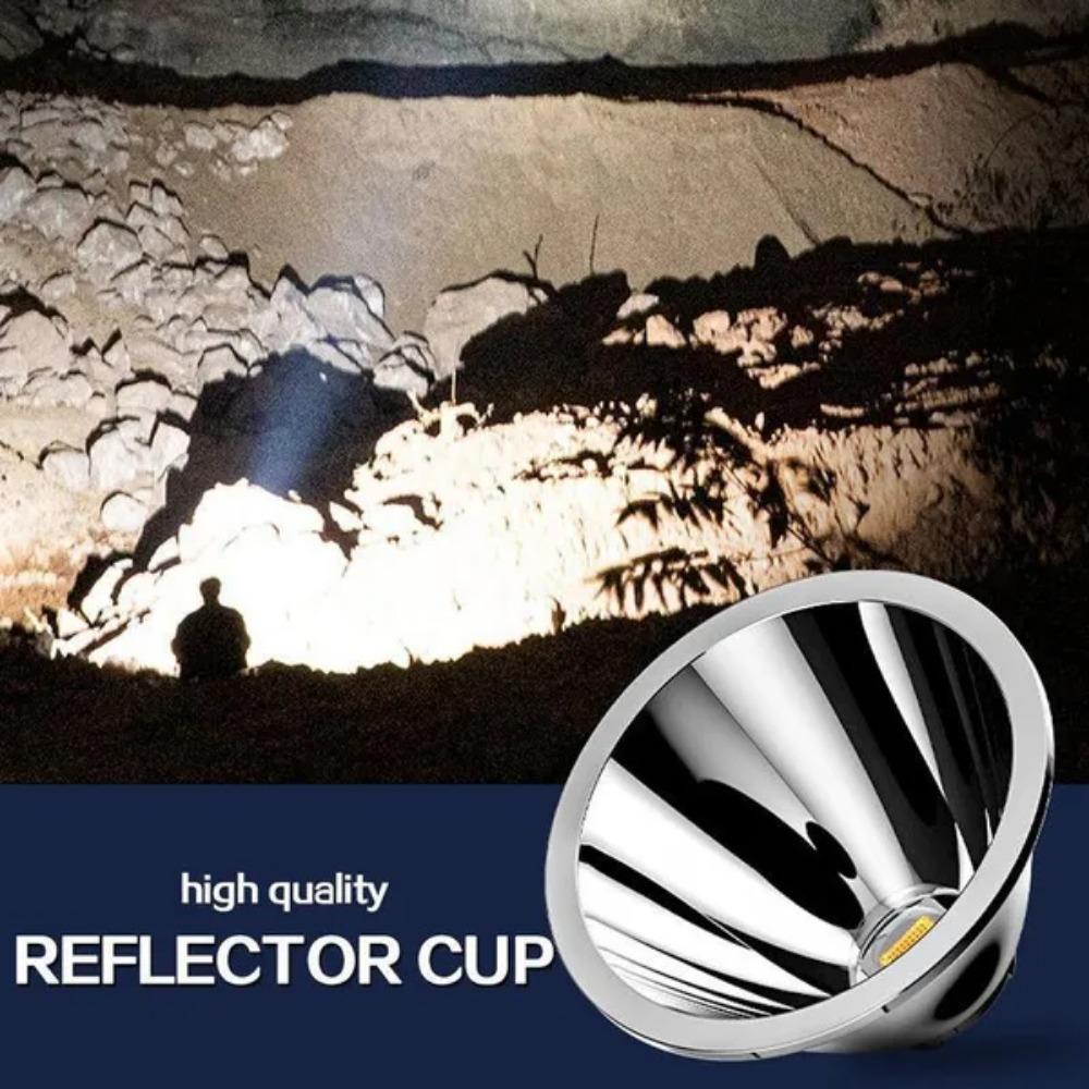 Portable Flashlight with LED Bulb Searchlight Big Beam Long-Range Flashlight USB Rechargeable Led Outdoor Flashlight Lantern