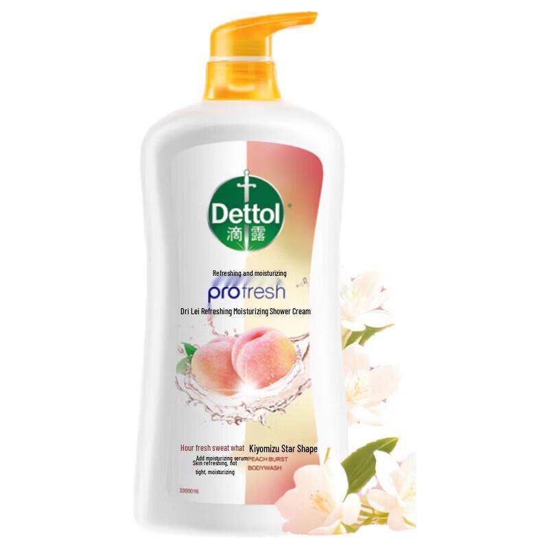 

Dettol Fresh Peach Moisturizing Shower Gel